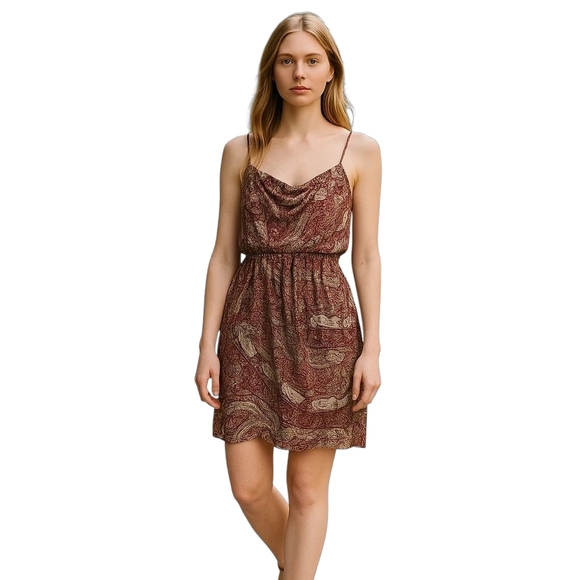 Sam Edelman Multicolor Tribal Print Drape Mini Dress 10 NWT - Picture 1 of 9